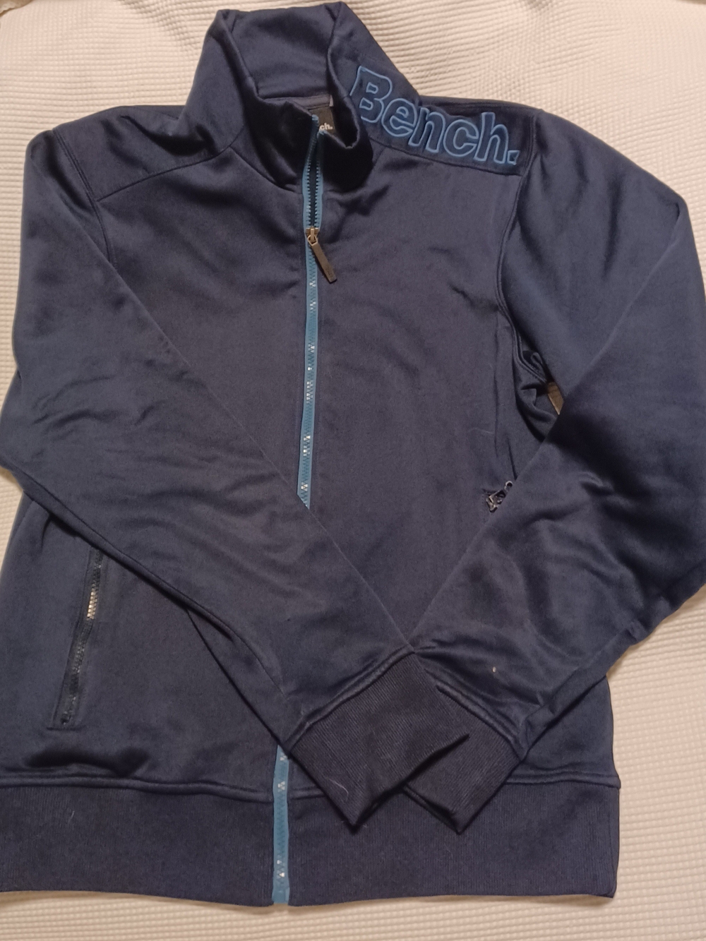 Bench Men's Navy Half-Zip Pullover with Contrasting Zip
